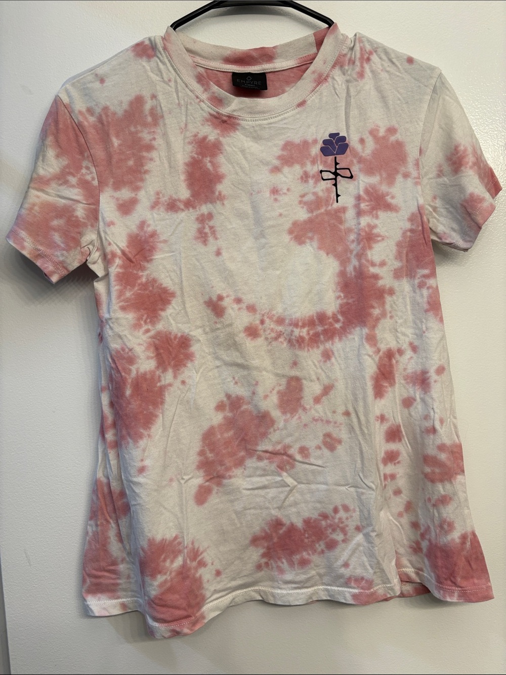 Empyre Pink & White Tie-Dye Crewneck Tee Zumiez shirt